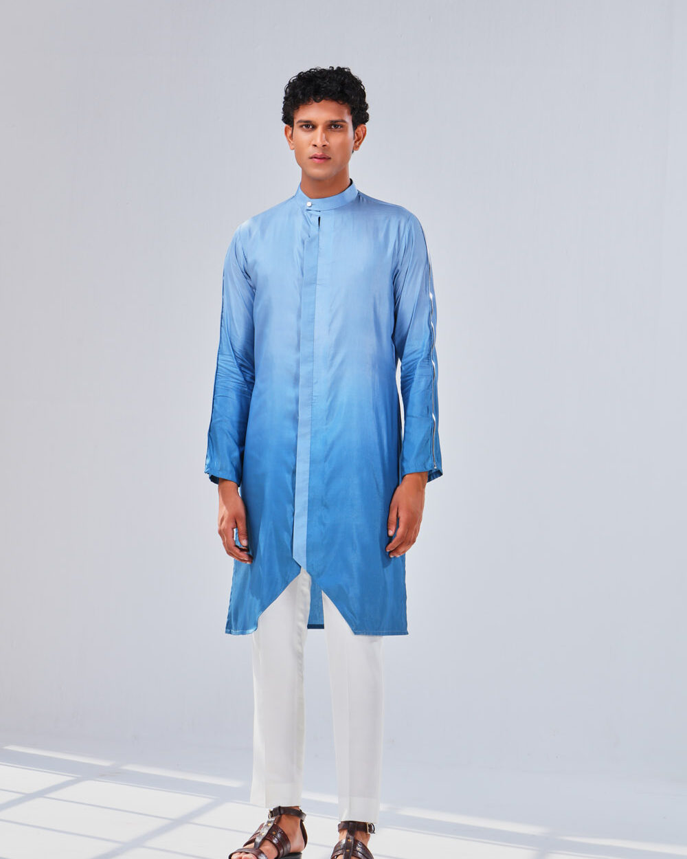 Ombre in Blue – Asymmetric Kurta