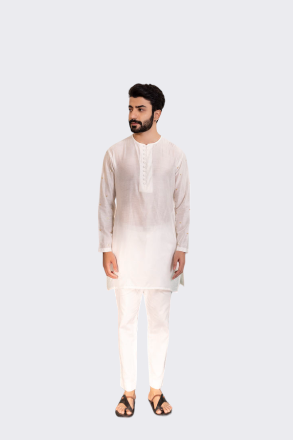 The Shirin – White Kurta Set